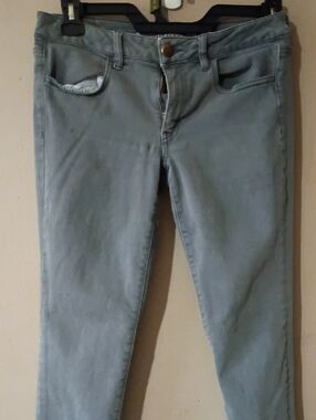 American Eagle Outfitters Skinny Jeans in Light Gray